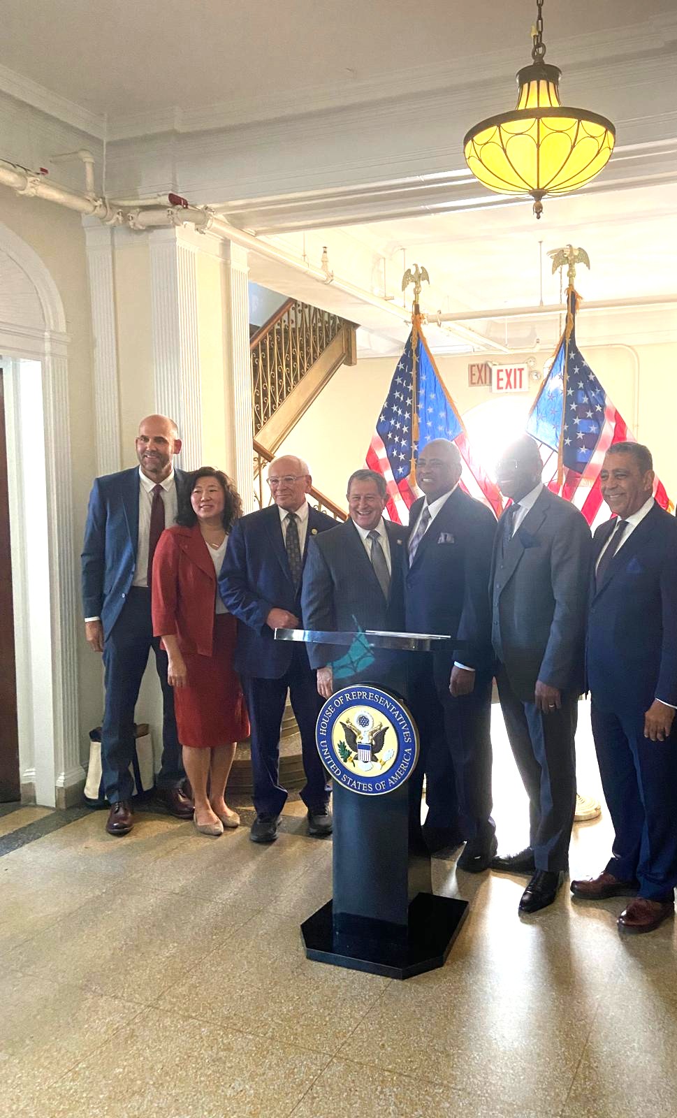 MSCQ physicians with elected officials at an advocacy event